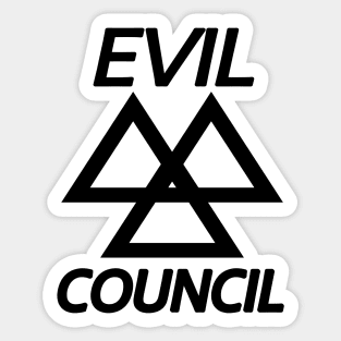 Kung Pow Enter the Fist - Evil Council (black) Sticker